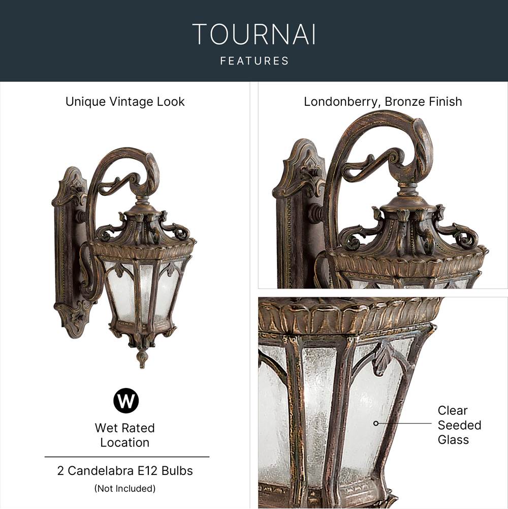 Kichler Lighting Tournai Outdoor Wall 2lt