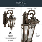 Kichler Lighting Tournai Outdoor Wall 3lt