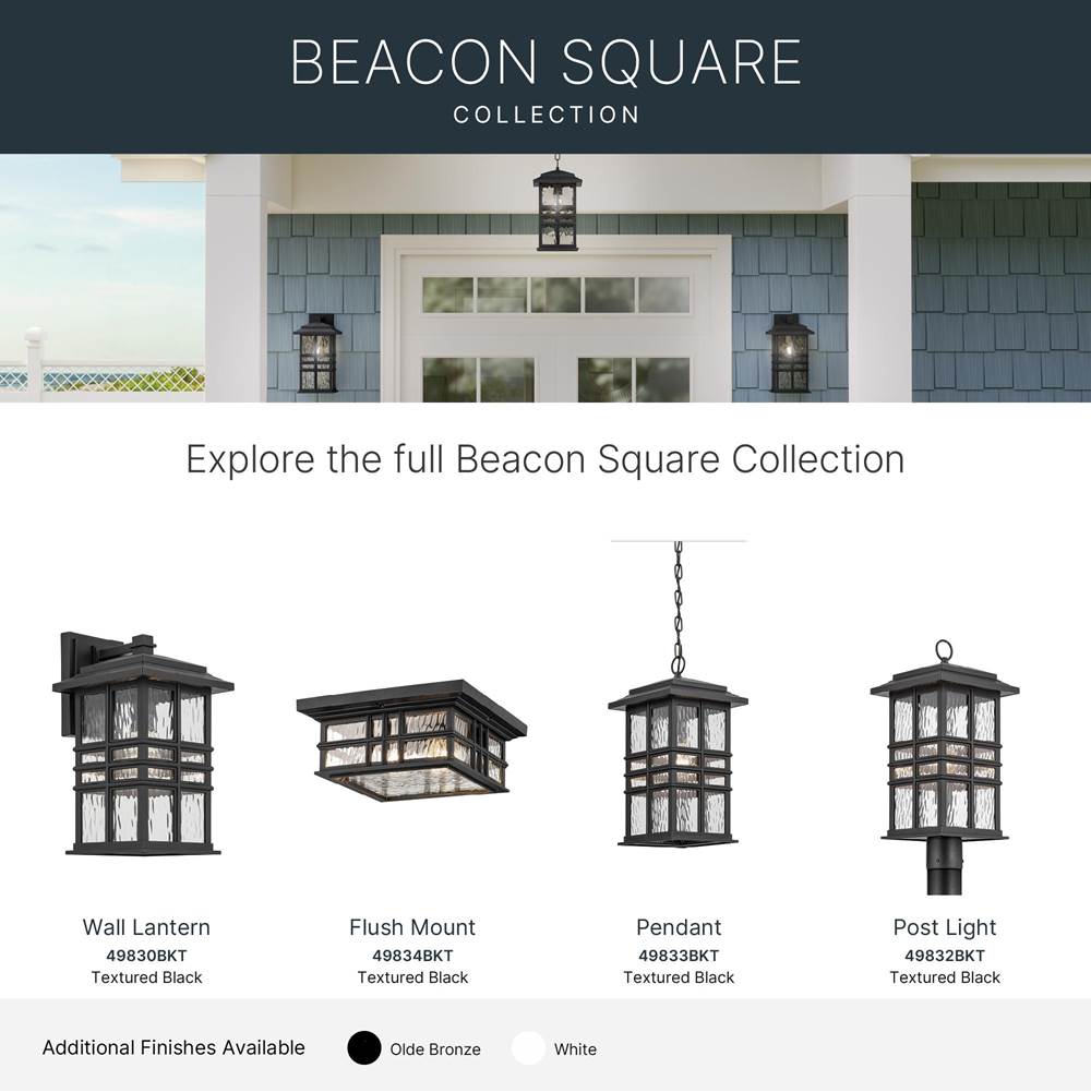 Kichler Lighting 49834BKT Textured Black Outdoor Ceiling 2lt Image 3