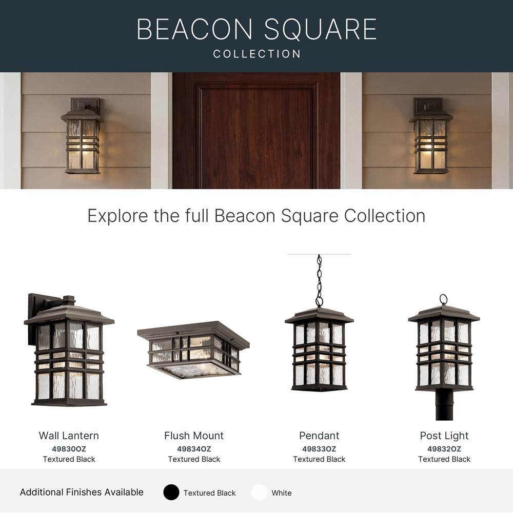 Kichler Lighting 49834OZ Olde Bronze Outdoor Ceiling 2lt Image 3