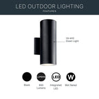 Kichler Lighting 11251BKT30 Textured Black Outdoor Wall 1lt Led Image 7