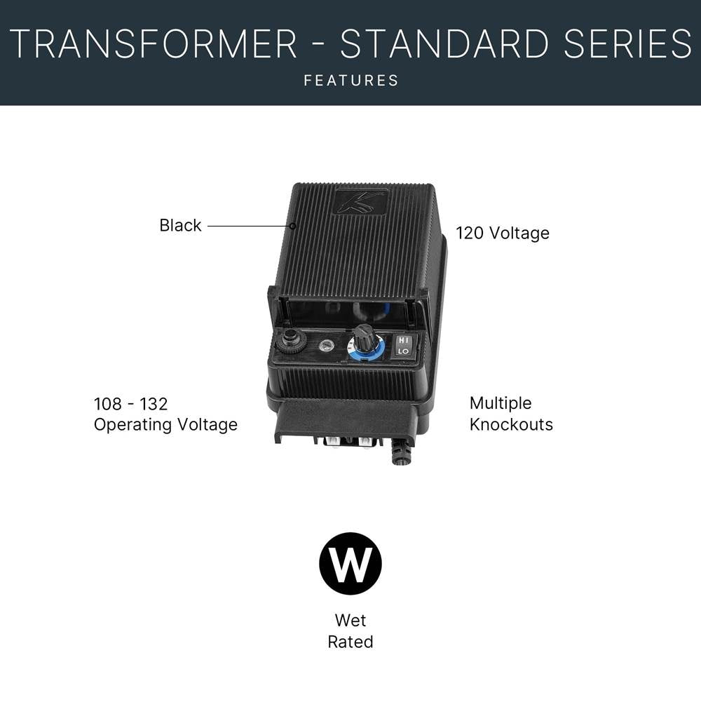 Kichler Lighting 15E60BK Black Material Transformer 60w Image 3