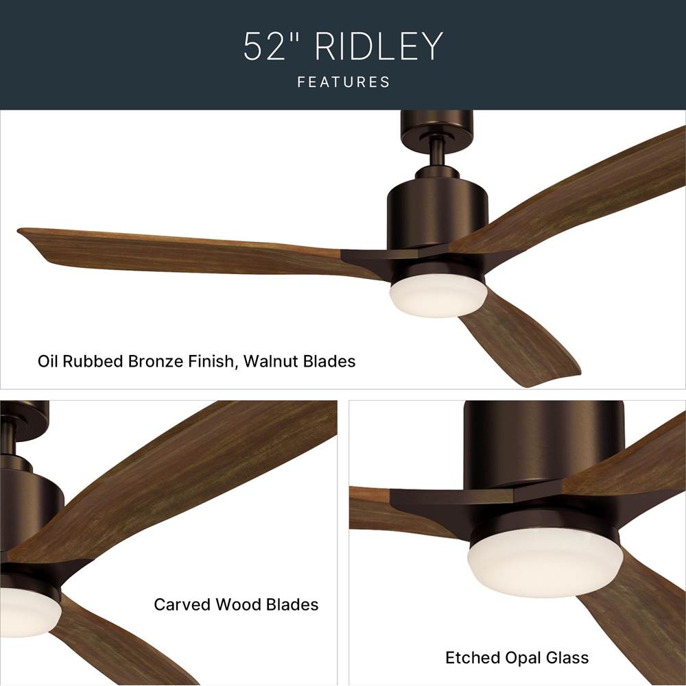 Kichler Lighting 300027OBB Oil Brushed Bronze 52 Inch Ridley Ii Fan Led Image 7