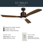 Kichler Lighting 300027OBB Oil Brushed Bronze 52 Inch Ridley Ii Fan Led Image 8