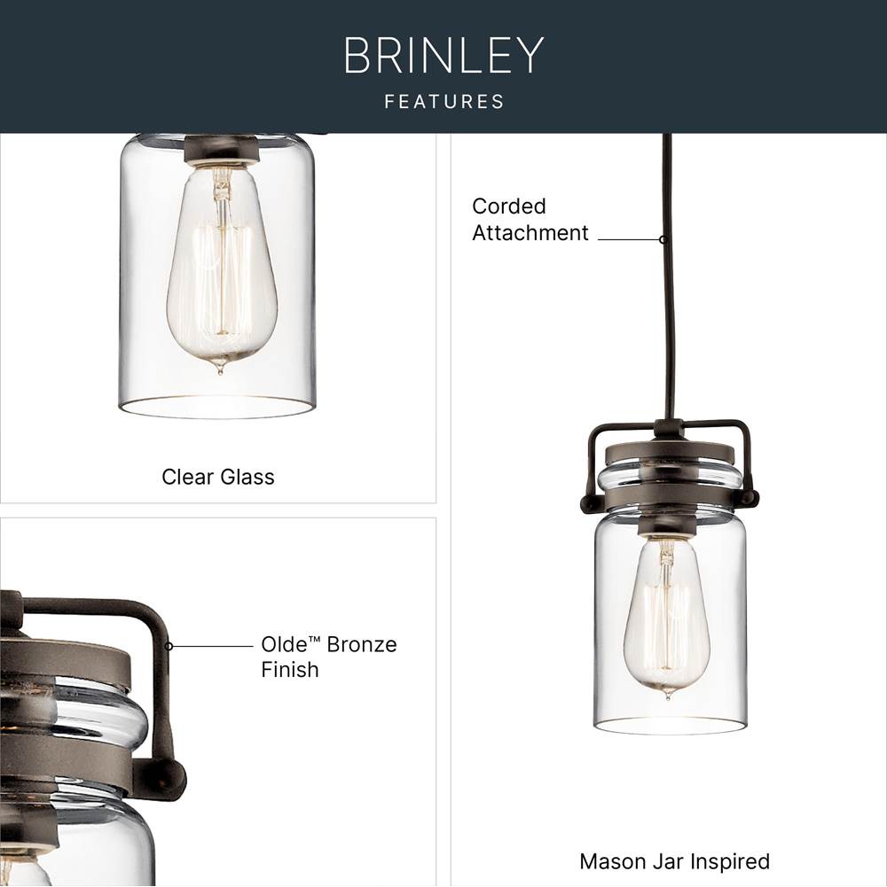 Kichler Lighting Brinley Mini Pendant 1lt