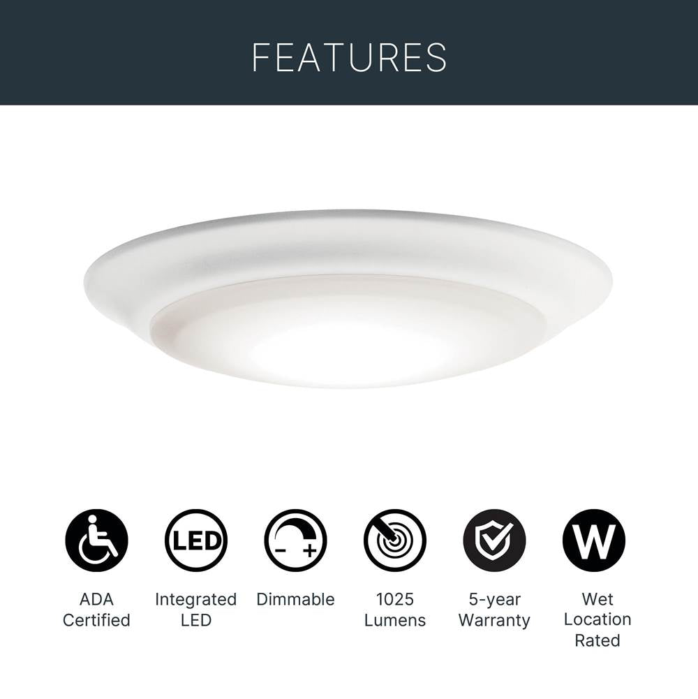 Kichler Lighting 43848WHLED30T White Downlight Led 3000k T24 Es Image 7