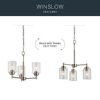 Kichler Lighting 44029NI Brushed Nickel Mini Chandelier 3lt Image 6