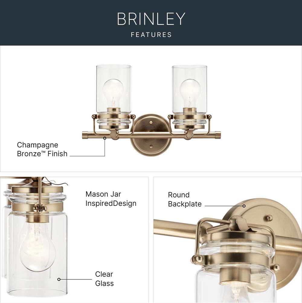 Kichler Lighting 45688CPZ Champagne Bronze Bath 2lt Image 9