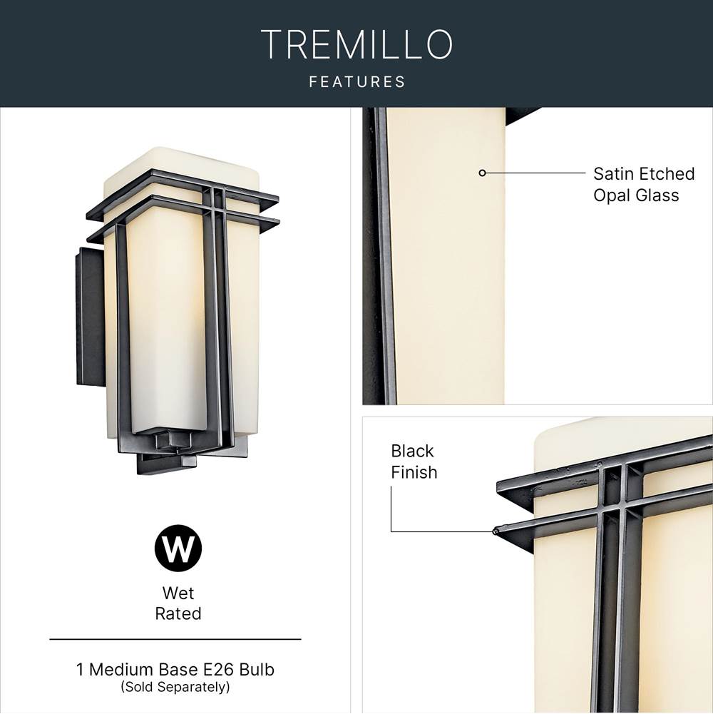 Kichler Lighting Tremillo Outdoor Wall 1lt
