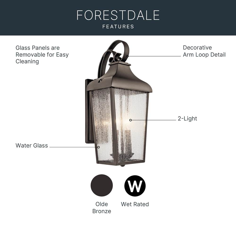 Kichler Lighting Forestdale Outdoor Wall 2lt
