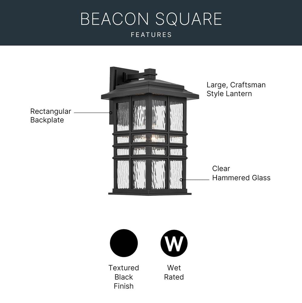 Kichler Lighting Beacon Square Outdoor Wall 1lt