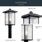 Kichler Lighting Capanna Outdoor Post Mt 1lt