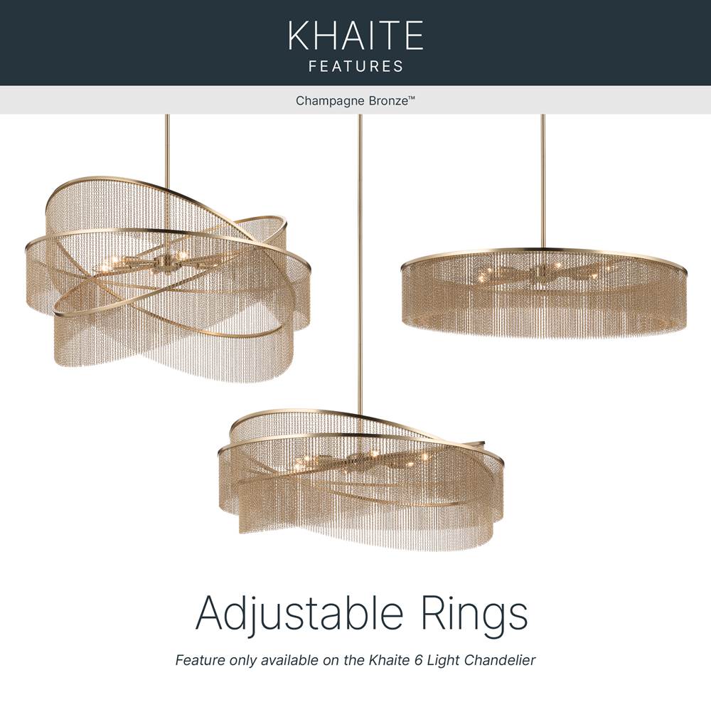 Kichler Lighting 52824CPZ Champagne Bronze Chandelier 6lt Image 2
