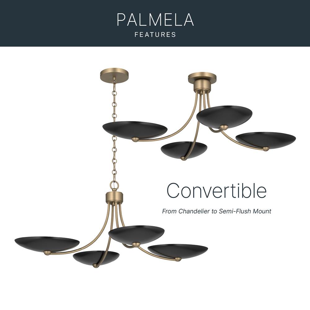 Kichler Lighting 52854CPZBK Champagne Bronze Chandelier/semi Flush 4lt Image 4