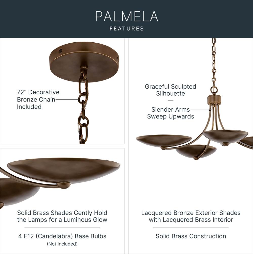 Kichler Lighting 52854LBRLBZ  Chandelier/semi Flush 4lt Image 5