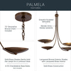Kichler Lighting 52855LBRLBZ  Chandelier 4lt Image 3