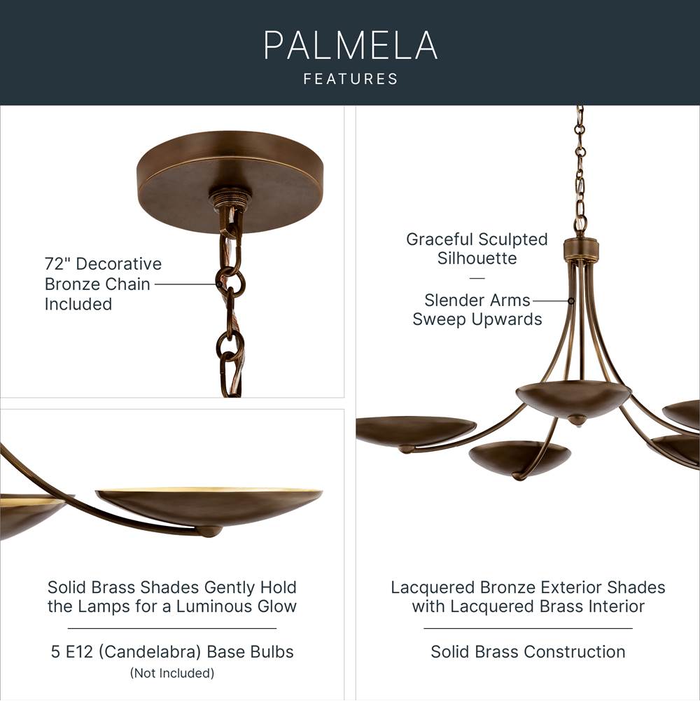 Kichler Lighting 52856LBRLBZ  Chandelier 5lt Image 3
