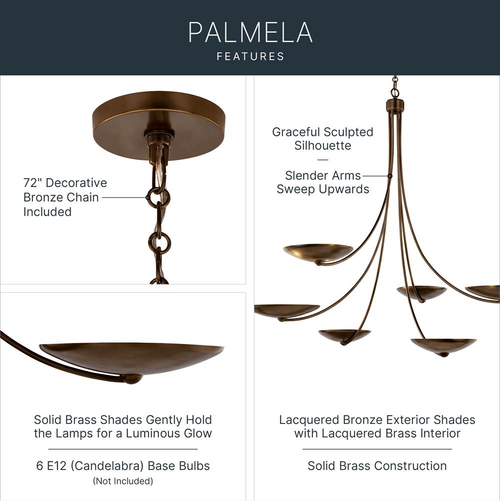 Kichler Lighting 52857LBRLBZ  Chandelier 6lt Image 3