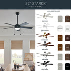 Kichler Lighting 330174NI Brushed Nickel 52 Inch Starkk Fan Led Image 3
