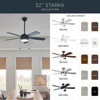 Kichler Lighting 330174MWH Matte White 52 Inch Starkk Fan Led Image 2