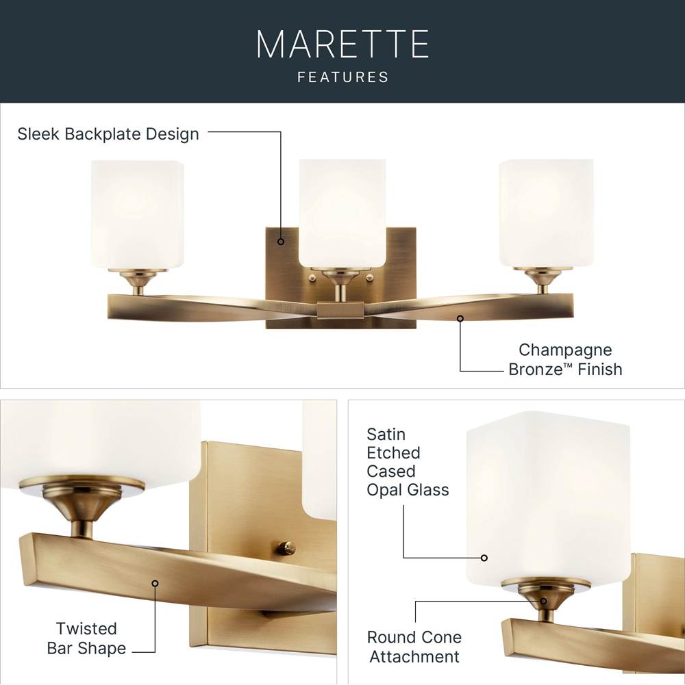 Kichler Lighting Marette Bath 3lt