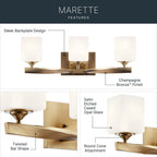 Kichler Lighting Marette Bath 3lt