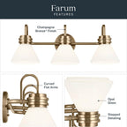 Kichler Lighting 55155CPZ Champagne Bronze Bath 3lt Image 6