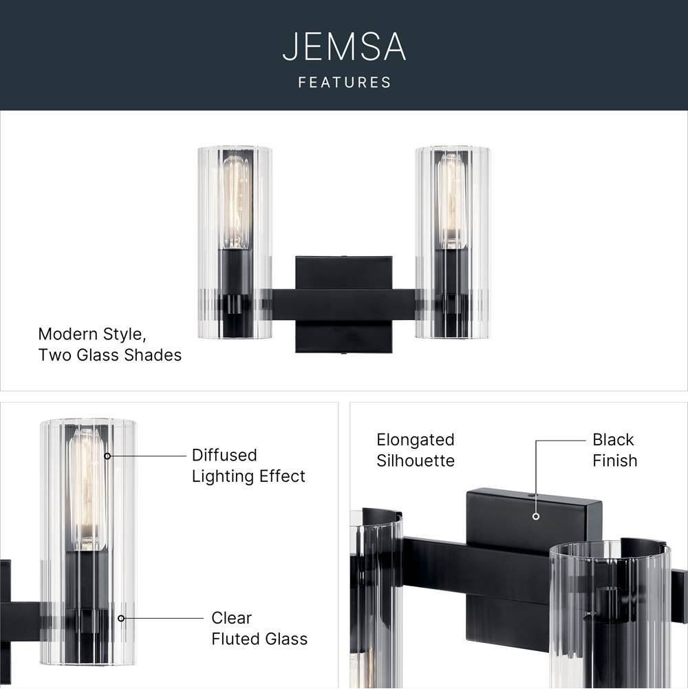 Kichler Lighting Jemsa Vanity 2lt