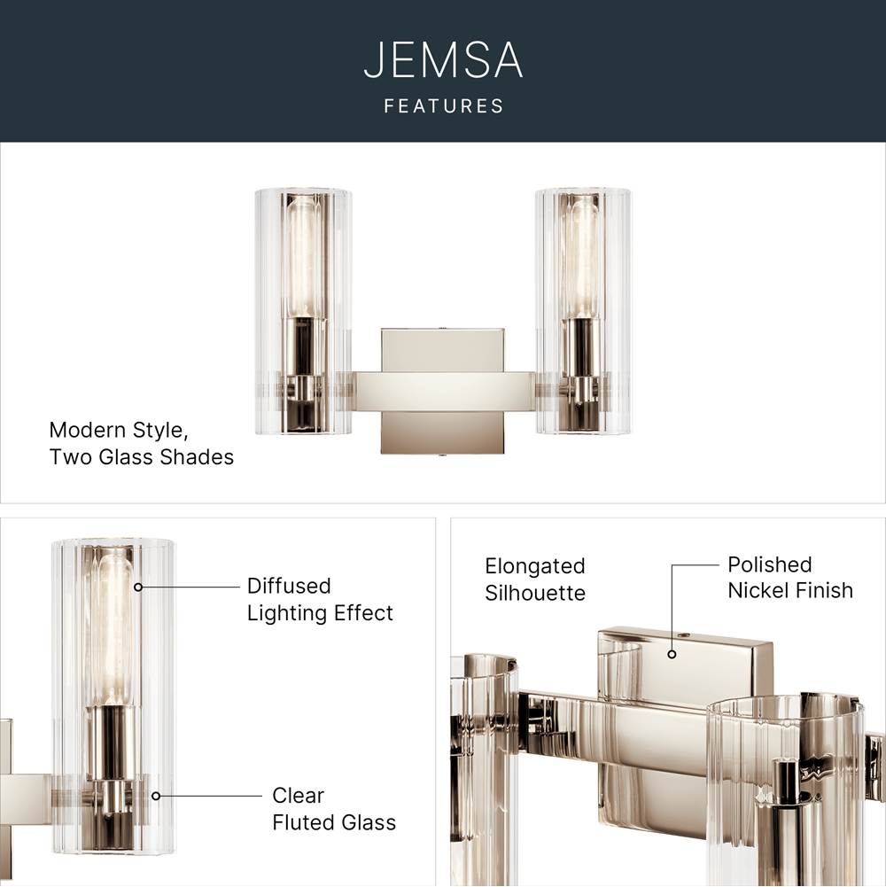 Kichler Lighting Jemsa Vanity 2lt