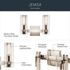 Kichler Lighting Jemsa Vanity 2lt