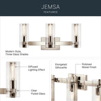 Kichler Lighting Jemsa Vanity 3lt