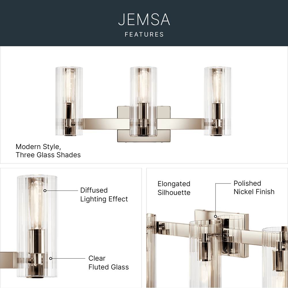 Kichler Lighting Jemsa Vanity 3lt