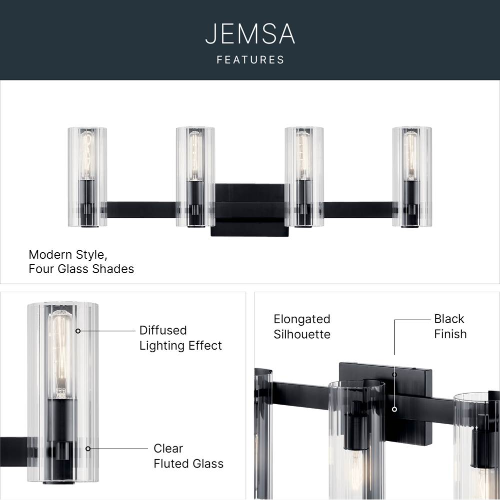 Kichler Lighting Jemsa Vanity 4lt