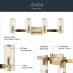 Kichler Lighting Jemsa Vanity 4lt