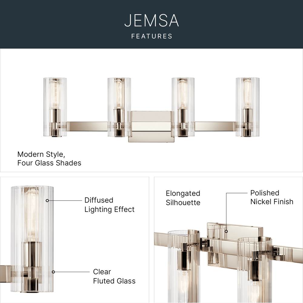 Kichler Lighting Jemsa Vanity 4lt