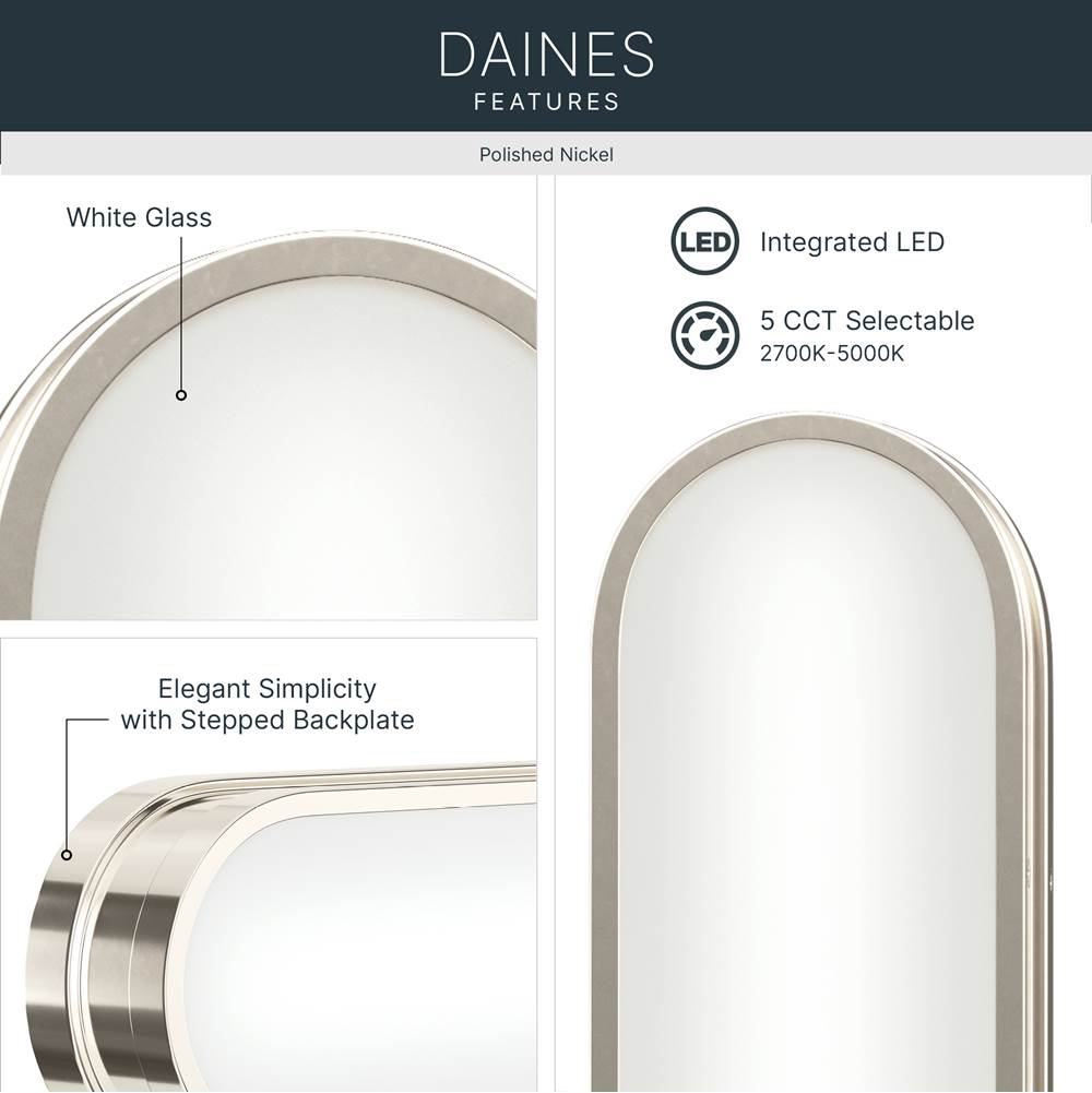 Kichler Lighting 55248PNLED Polished Nickel Bath Bar Large Image 3