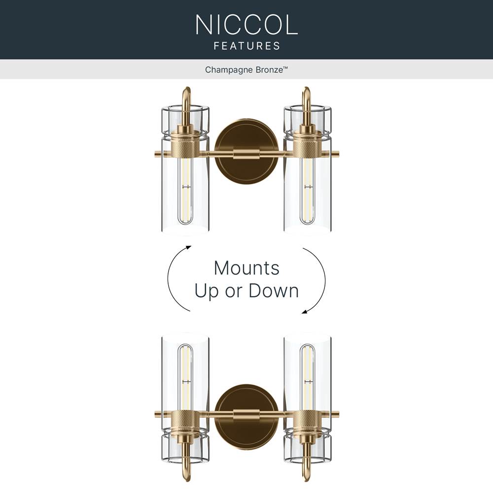 Kichler Lighting 55251CPZ Champagne Bronze Bath 2lt Image 2
