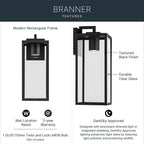 Kichler Lighting 59112BKTDS Textured Black Outdoor Wall Medium Image 4