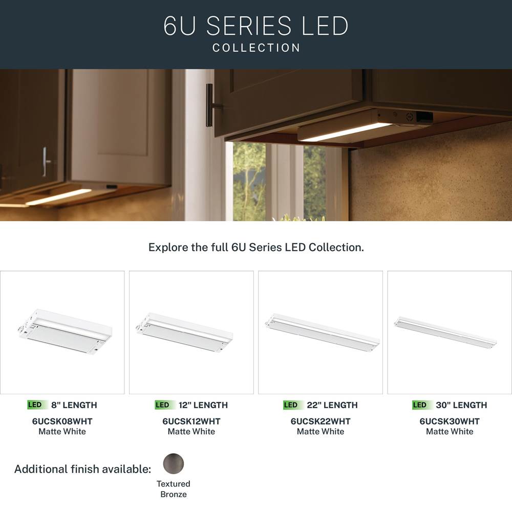 Kichler Lighting 6UCSK22WHT Textured White 6u Led 2700k/3000k Ucab 22 Image 3