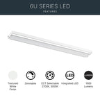 Kichler Lighting 6UCSK30WHT Textured White 6u Led 2700k/3000k Ucab 30 Image 8