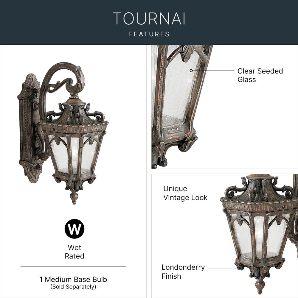 Kichler Lighting Tournai Outdoor Wall 1lt