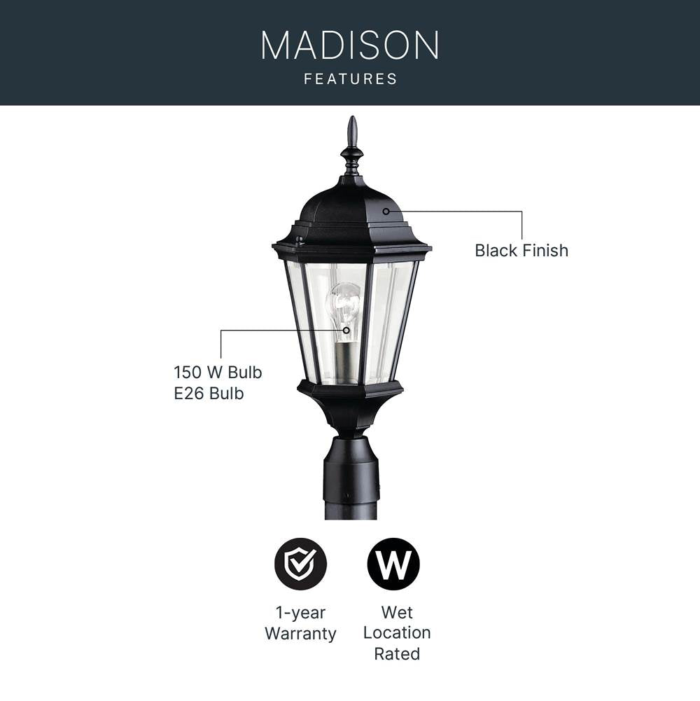 Kichler Lighting Madison Outdoor Post Mt 1lt