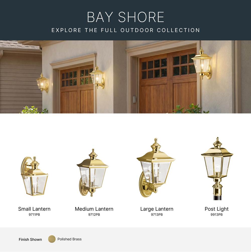 Kichler Lighting 9712PB Polished Brass Outdoor Wall 1lt Image 3