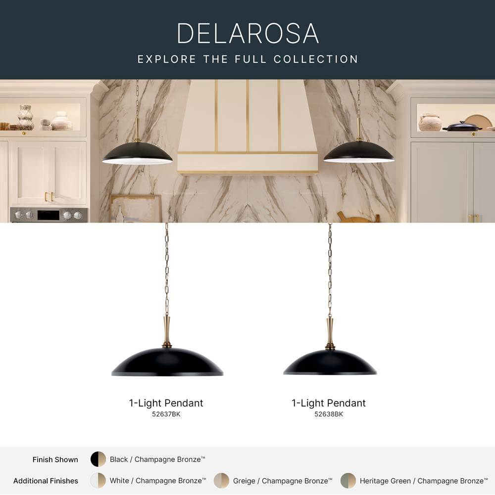 Kichler Lighting Delarosa Pendant 1lt