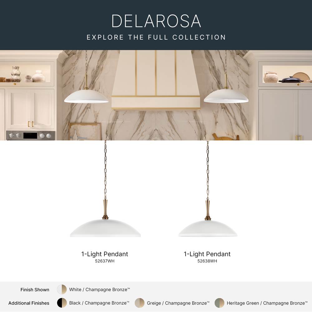 Kichler Lighting Delarosa Pendant 1lt