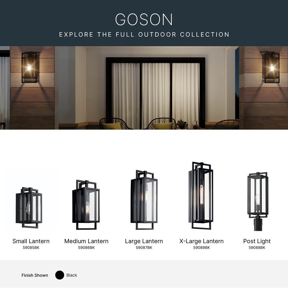 Kichler Lighting 59087BK Black Outdoor Wall 1lt Image 4