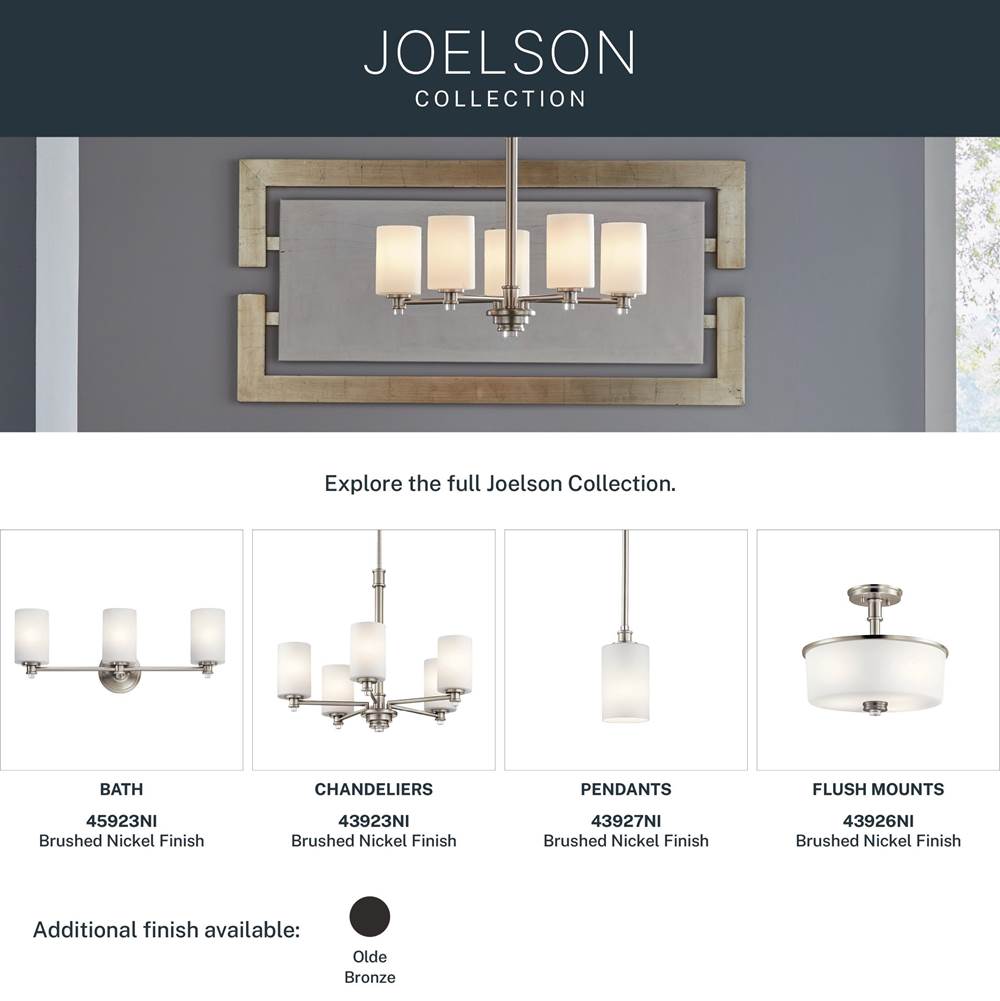 Kichler Lighting 45923NI Brushed Nickel Bath 3lt Image 3