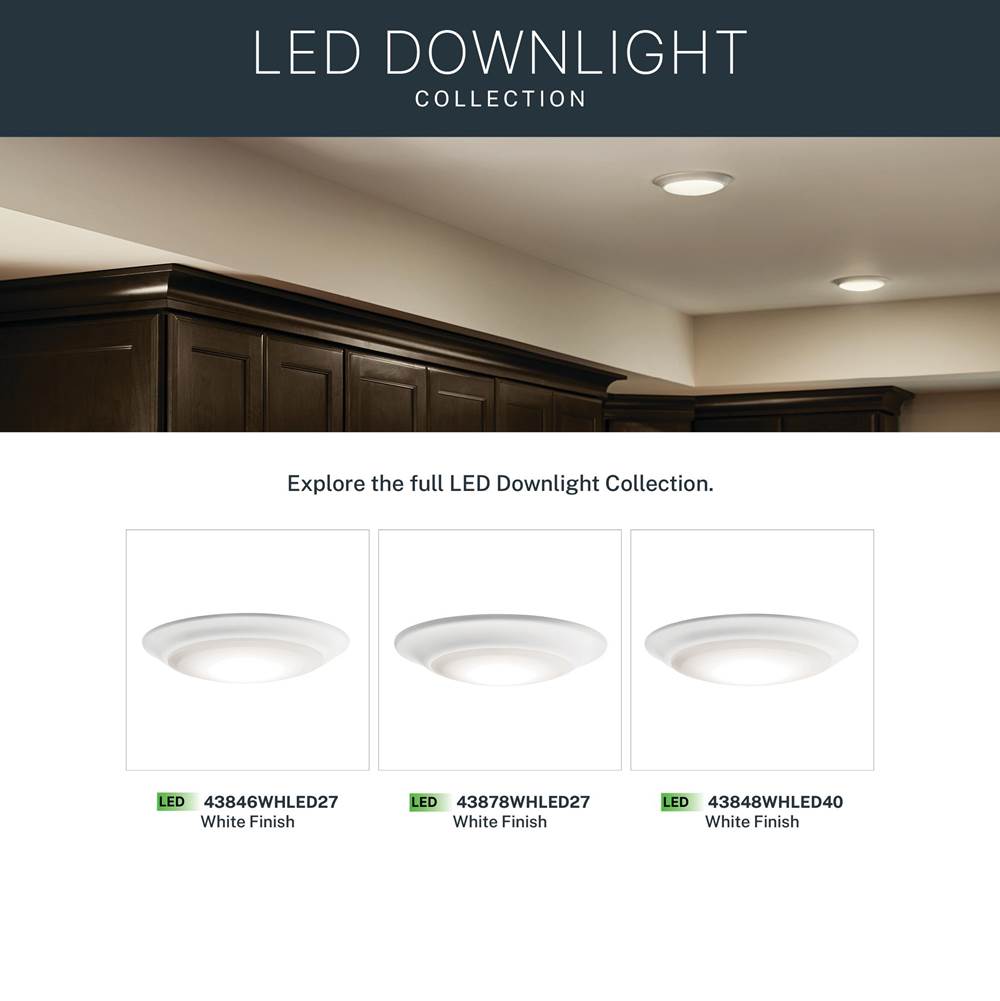 Kichler Lighting 43846WHLED30 White Downlight Led 3000k Image 4