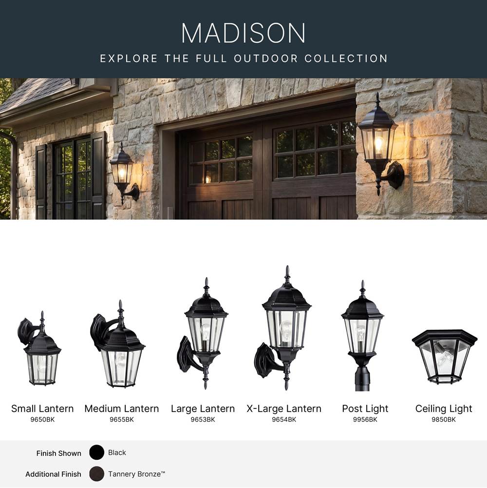 Kichler Lighting 9654BK Black Outdoor Wall 1lt Image 3