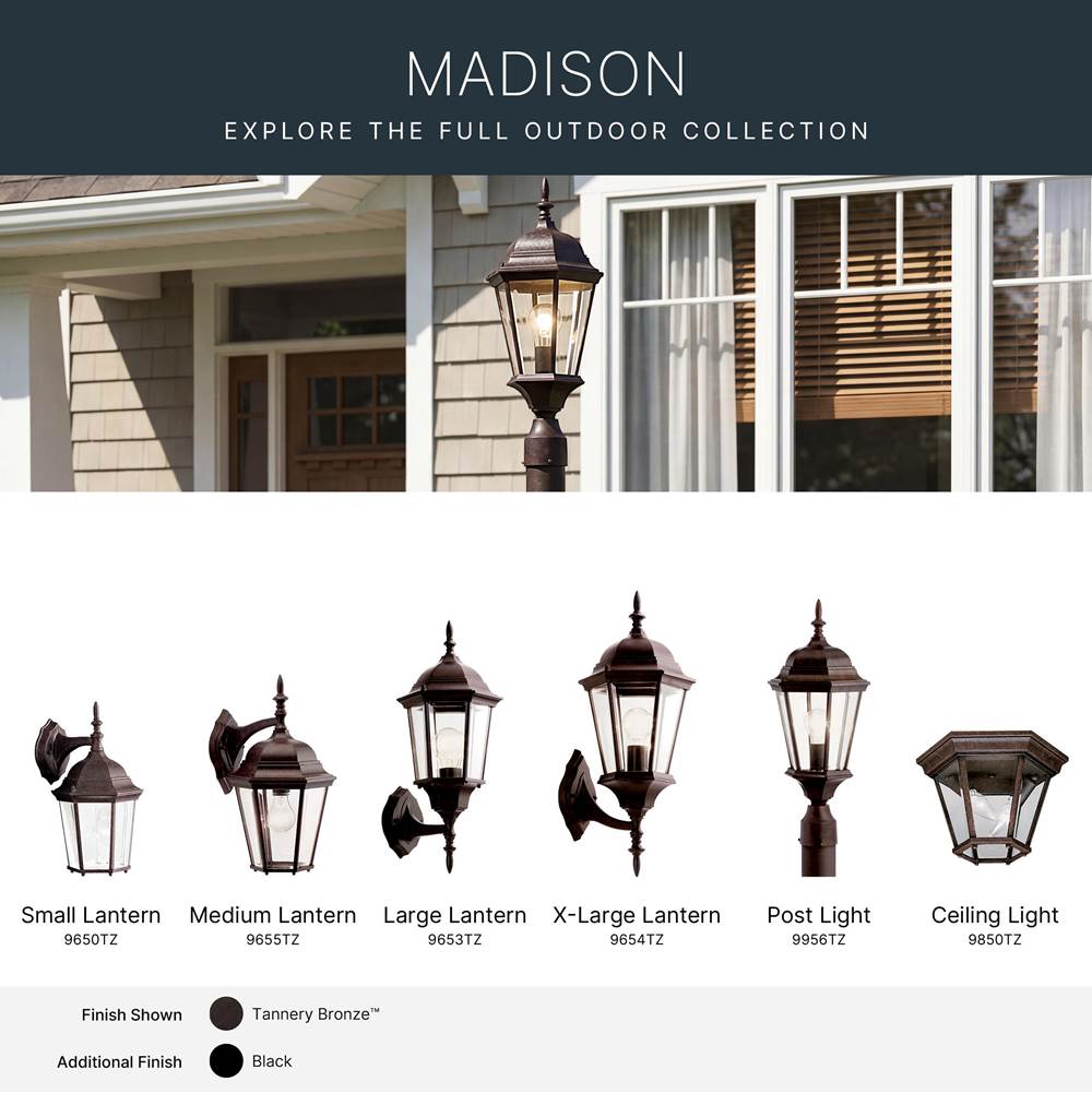 Kichler Lighting 9956TZ Tannery Bronze Outdoor Post Mt 1lt Image 3